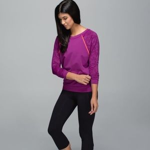 Lululemon Camo pink long sleeve